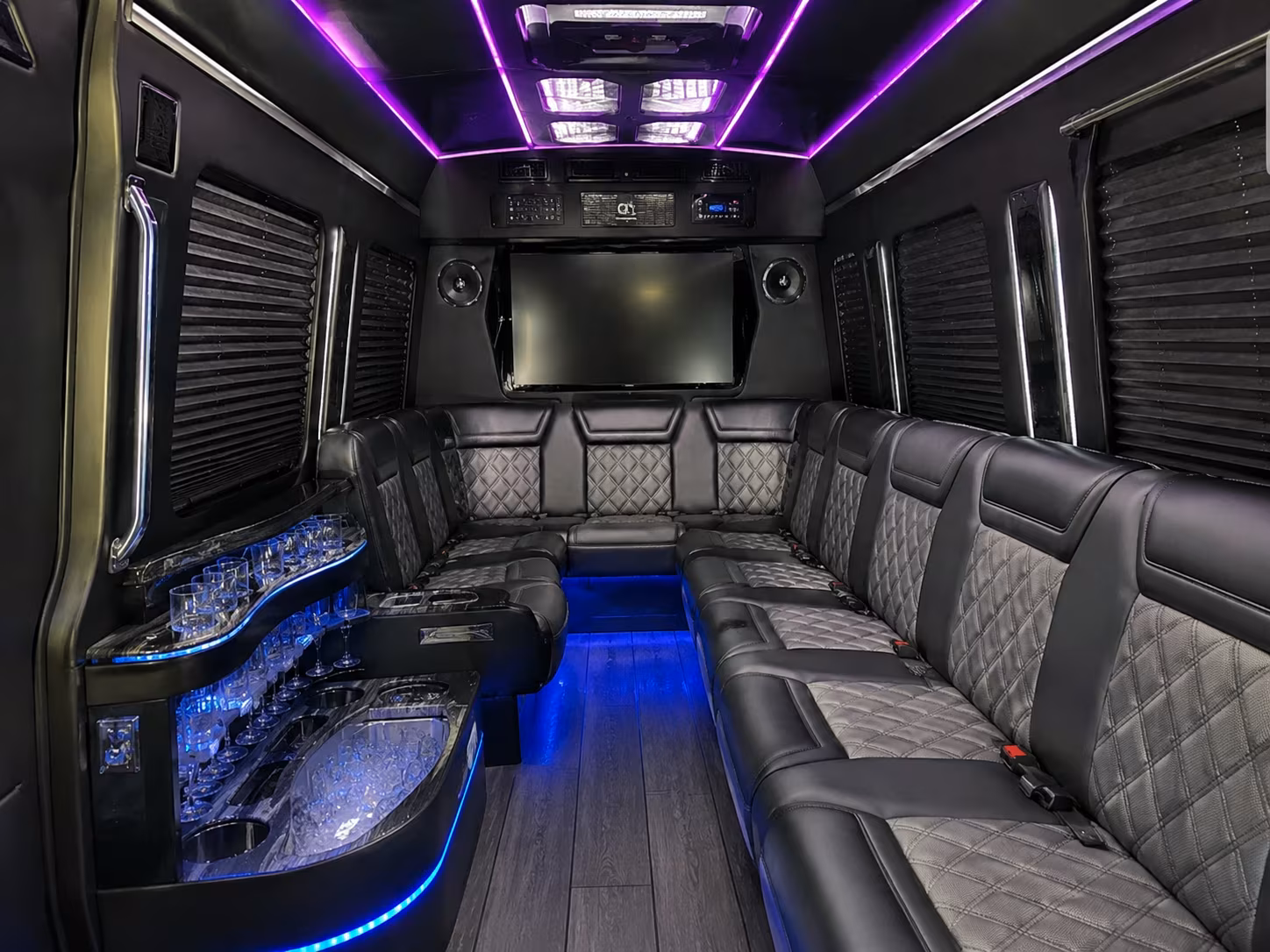 murfreesboro 50 passenger party bus interior